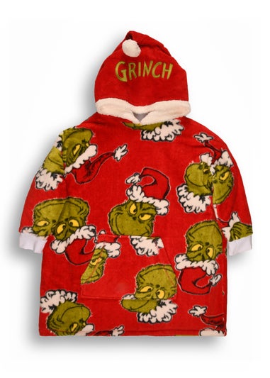 The Grinch Unisex Red Hooded Blanket