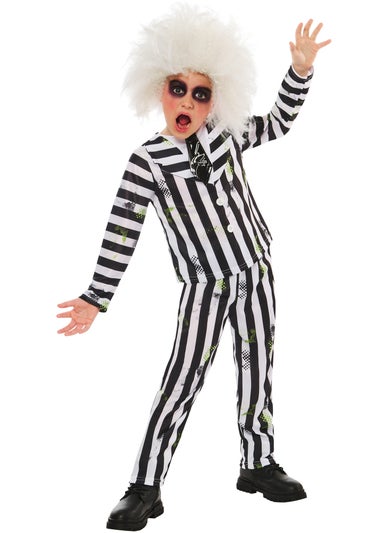 Beetlejuice Kids Costume – Includes Wig (3-10 Yrs)