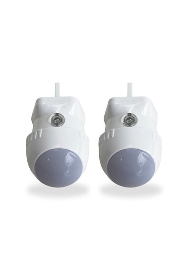 Dreambaby White Auto-Sensor Swivel Night Lights 2 pack