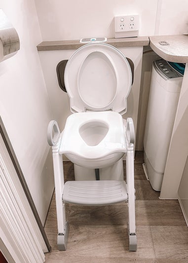 Dreambaby Grey/White Step-Up Toilet Trainer Ladder