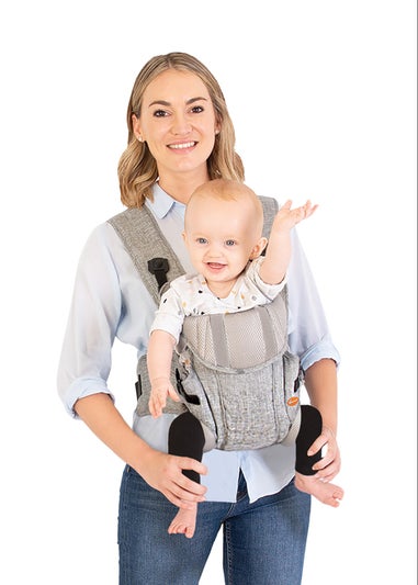 Dreambaby Grey Oxford Heavy-Duty Fabric 3-Way Facing Baby Carrier