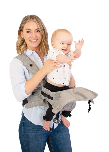 Dreambaby Grey Oxford Heavy-Duty Fabric 3-Way Facing Baby Carrier