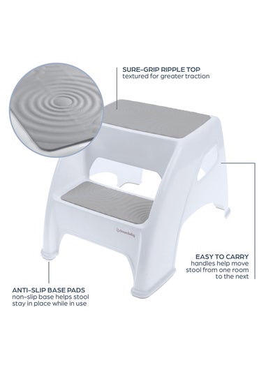 Dreambaby Grey Toddler & Me Premium 2-Height Step Stool