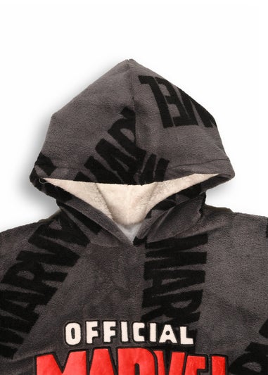 Marvel Boys Grey Hooded Blanket