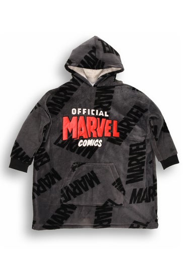 Marvel Boys Grey Hooded Blanket