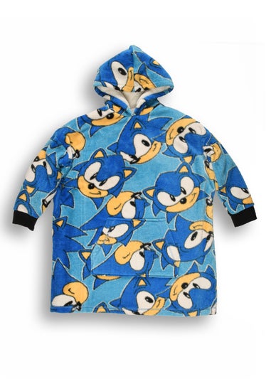 Sonic The Hedgehog Boys Blue Hooded Blanket