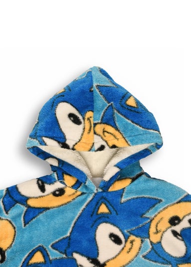 Sonic The Hedgehog Boys Blue Hooded Blanket