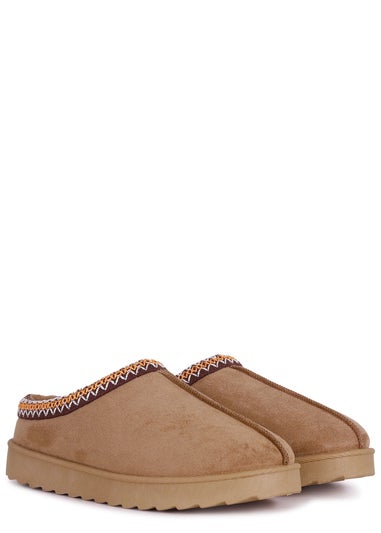 Linzi Tammy Chestnut Suede Slipper