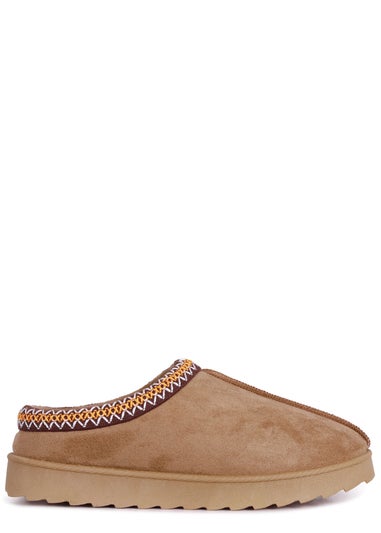 Linzi Tammy Chestnut Suede Slipper