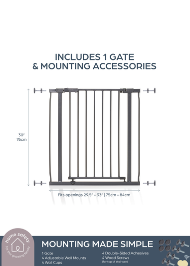 Dreambaby Grey Ava Safety Gate