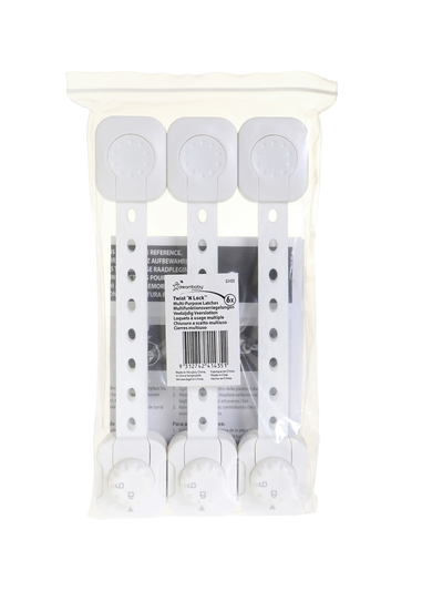 Dreambaby White Twist 'N Lock Multi-Purpose Latches 6 pack