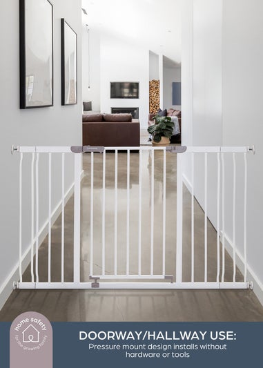 Dreambaby White Ava Extra-Wide Safety Gate