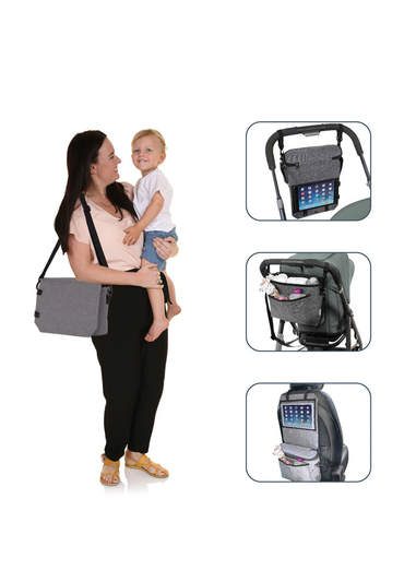 Dreambaby Grey 3-in-1 Travel Bag