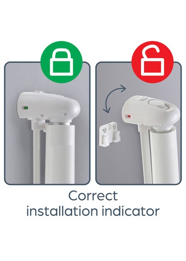 Dreambaby White Retractable Mesh Roller Gate