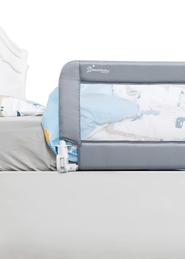 Dreambaby Grey Milan Deluxe Padded Bedrail