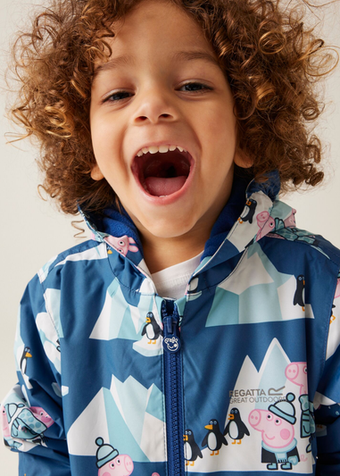 Regatta Dark Blue Peppa Muddy Puddle Jacket