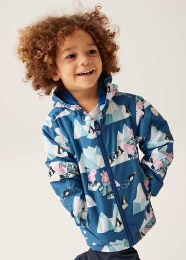 Regatta Dark Blue Peppa Muddy Puddle Jacket