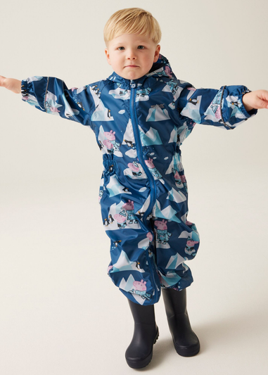 Regatta Dark Blue Peppa Pobble Puddlesuit