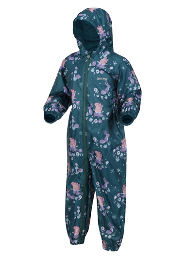 Regatta Forest Green Peppa Pobble Puddlesuit