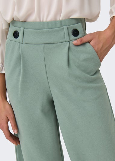 JDY Green Geggo Button Trousers