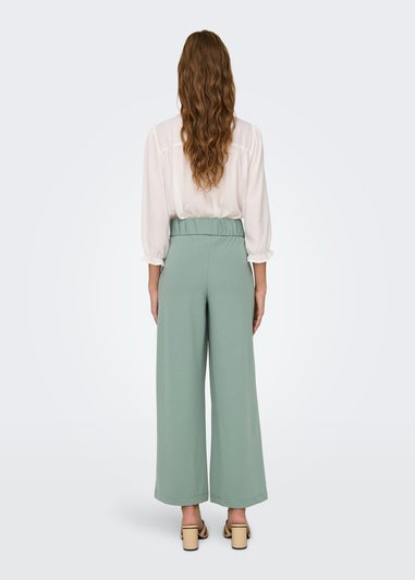 JDY Green Geggo Button Trousers