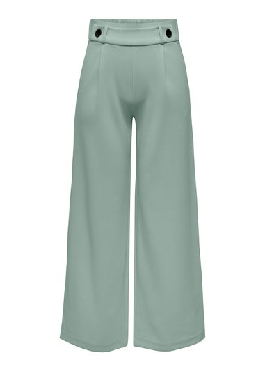 JDY Green Geggo Button Trousers