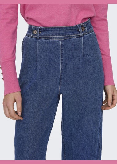 JDY Blue Geggo Button Jeans