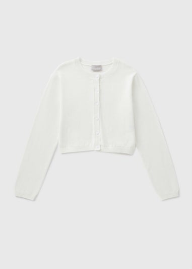 Girls White Cardigan (7-15yrs)