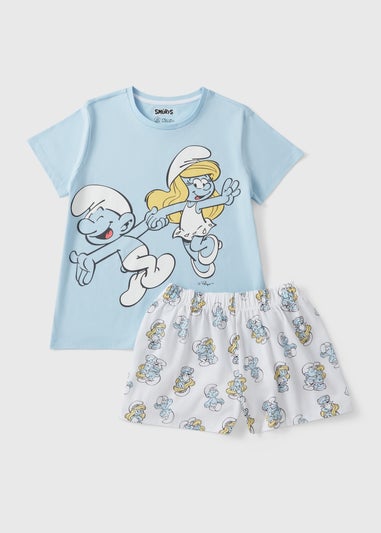 Smurfs Blue Short Pyjama Set