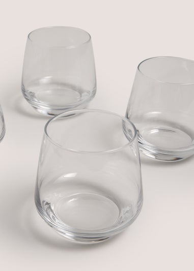 4 Pack Luna Glass Tumblers