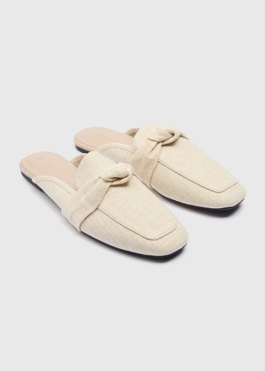 Cream Mule Loafer