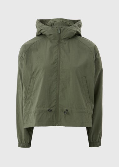 Souluxe Khaki Co Ord Woven Running Jacket