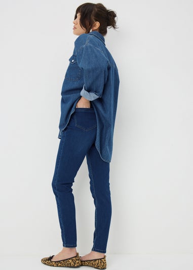 Dark Wash High Waist Skinny Jeans