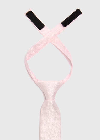 Boys Pink Velcro Tie (3-6yrs)