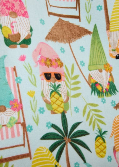 Multicolour Summer Gnome Beach Towel