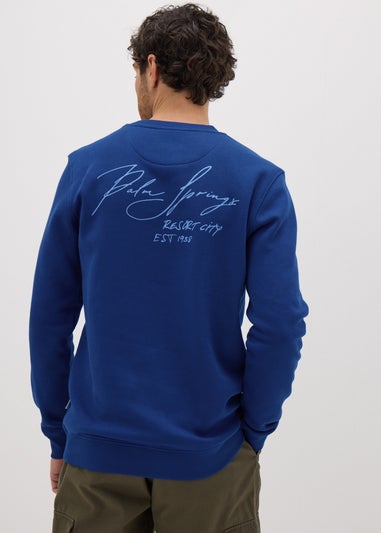 Blue Palm Springs Sweatshirt