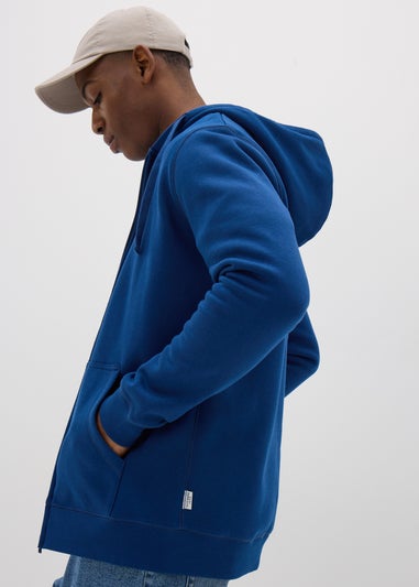 Blue Zip Up Hoodie