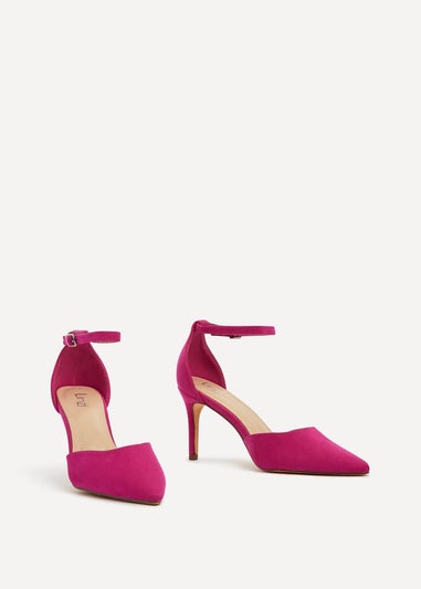 Linzi Maci Fuchsia Suede Stiletto Court Heel