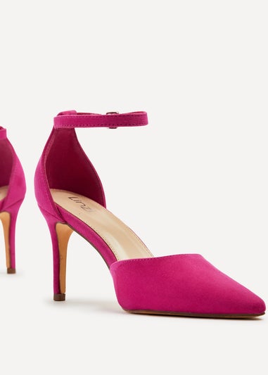 Linzi Maci Fuchsia Suede Stiletto Court Heel