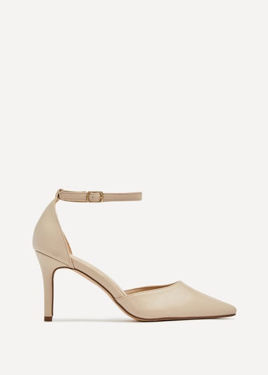 Linzi Maci Sand Nappa Stiletto Court Heel