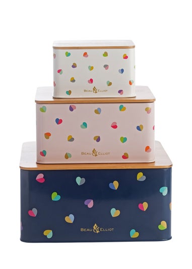 Beau & Elliot Confetti Square Nesting Tins (Set of 3)