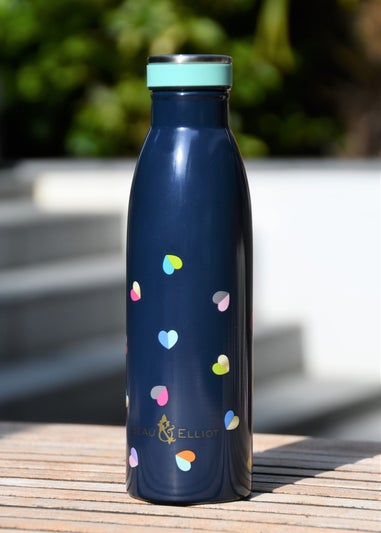 Beau & Elliot Navy Mini Confetti Stainless Steel Drinks Bottle (500ml)