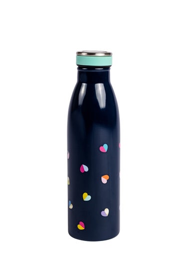 Beau & Elliot Navy Mini Confetti Stainless Steel Drinks Bottle (500ml)