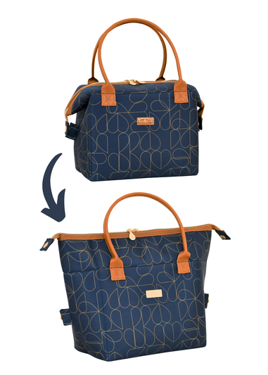 Beau & Elliot Navy Brokenhearted Convertible Lunch Bag & Travel Mug