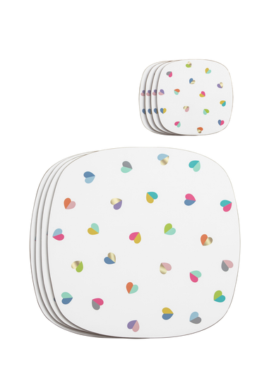 Beau & Elliot Confetti Placemats and Coasters (Set of 4)