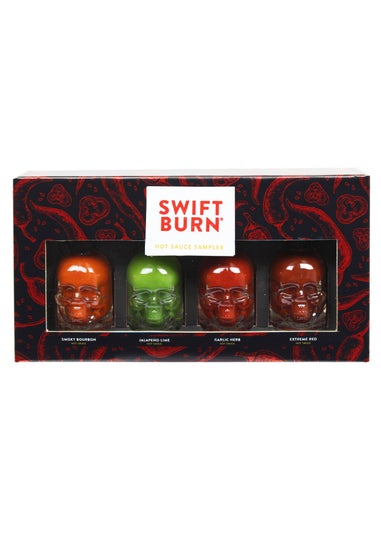 Modern Gourmet Red Swift Burn Skull Hot Sauce Sampler 4 Pack