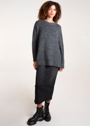 Blue Vanilla Black Round Neck Jumper