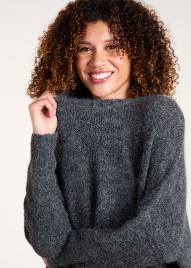 Blue Vanilla Black Round Neck Jumper