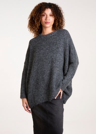 Blue Vanilla Black Round Neck Jumper