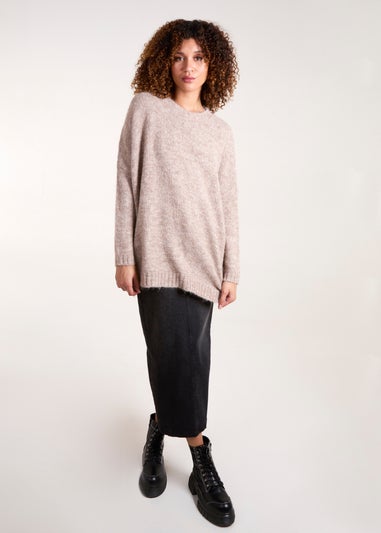 Blue Vanilla Brown Round Neck Jumper